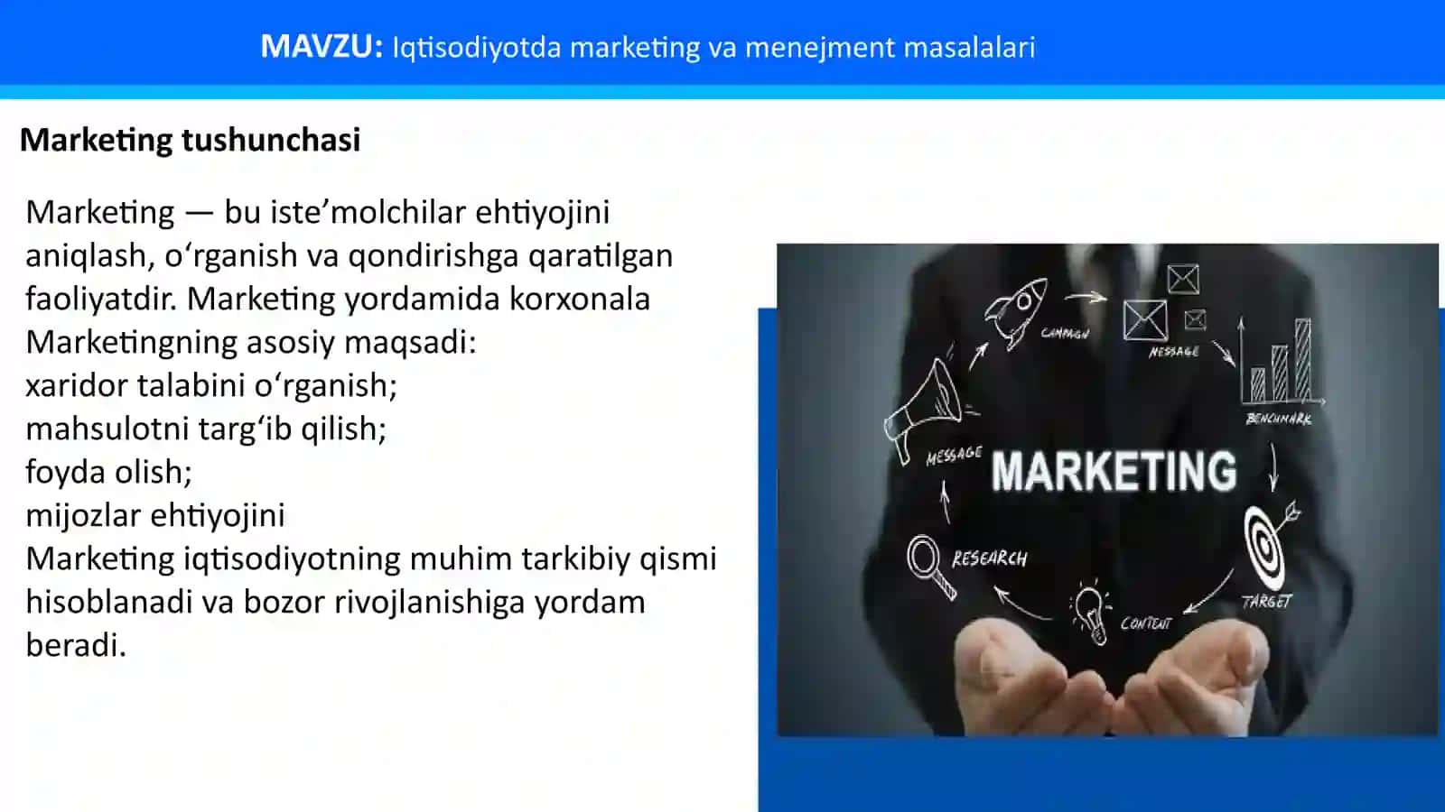 Iqtisodiyotda marketing va menejment masalalari 3