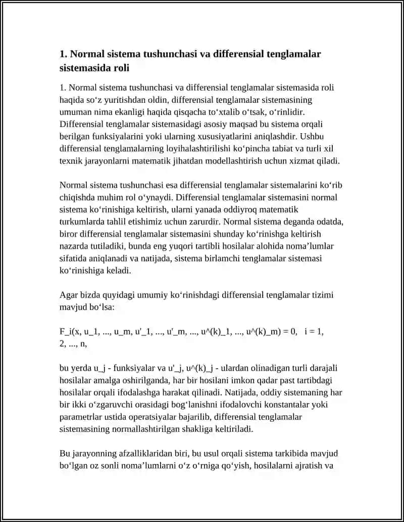 DIFFERENSIAL TENGLAMALAR SISTEMASI 3