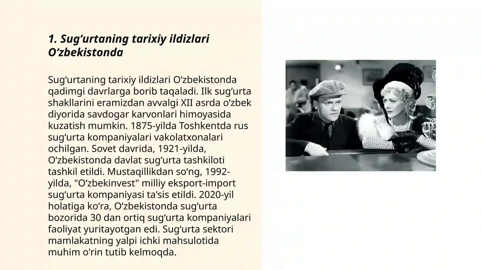 Sug'urtaning tarixiy ildizlari Oʻzbekistonda 3
