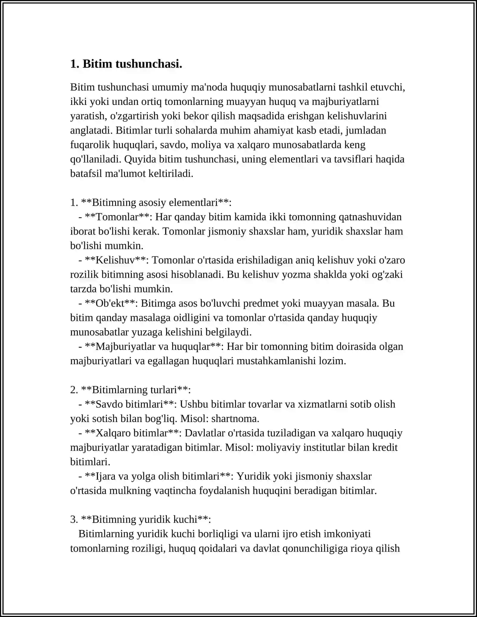 BITIMLAR TUSHUNCHASI VA TURLARI 3