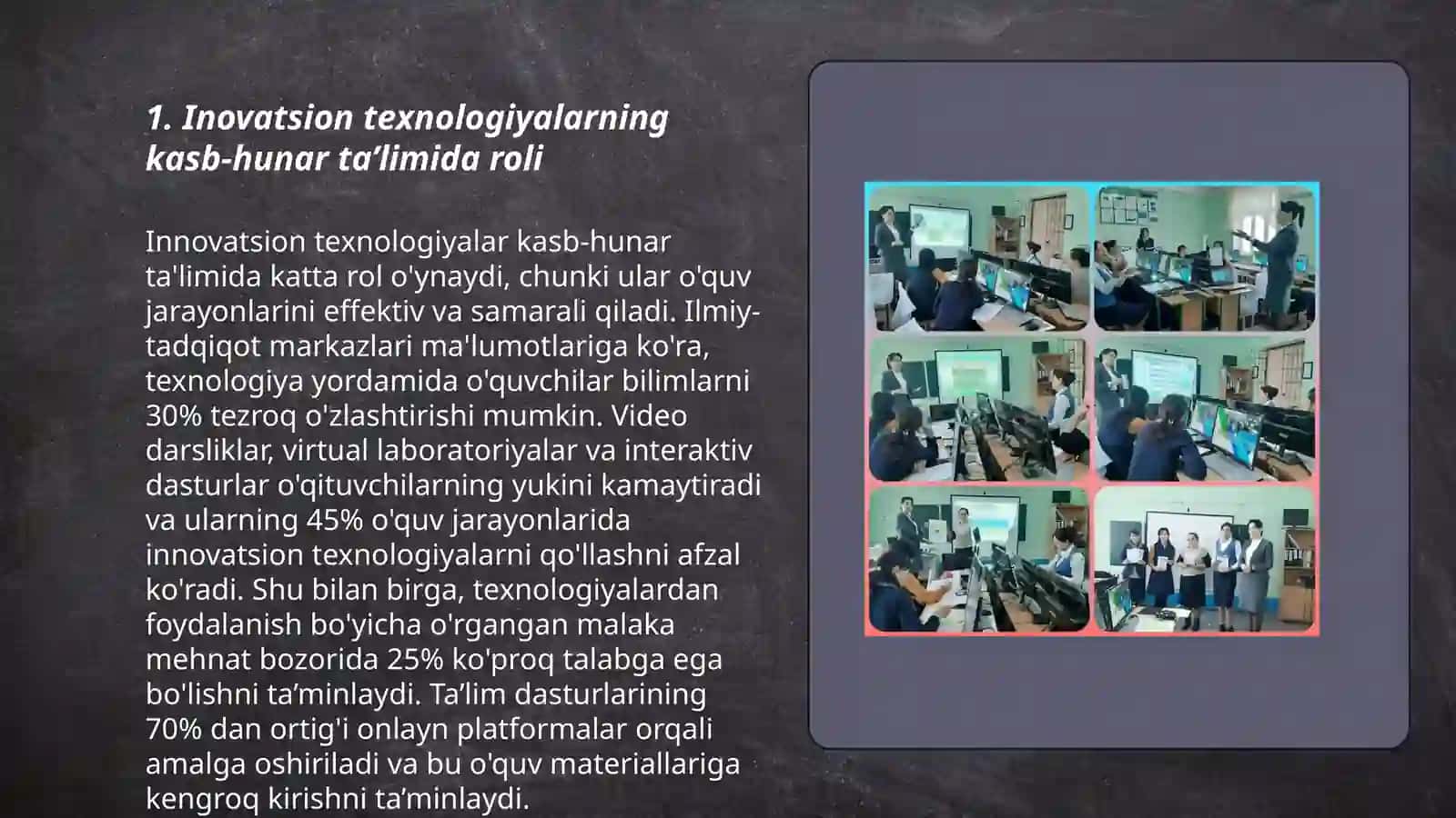 Kasb ta'limini tashkil etishda inovatsion texnologiyalardan foydalanish 3