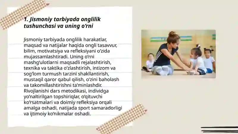 Jismoniy tarbiyada onglilik faollik va mustaqillik 3