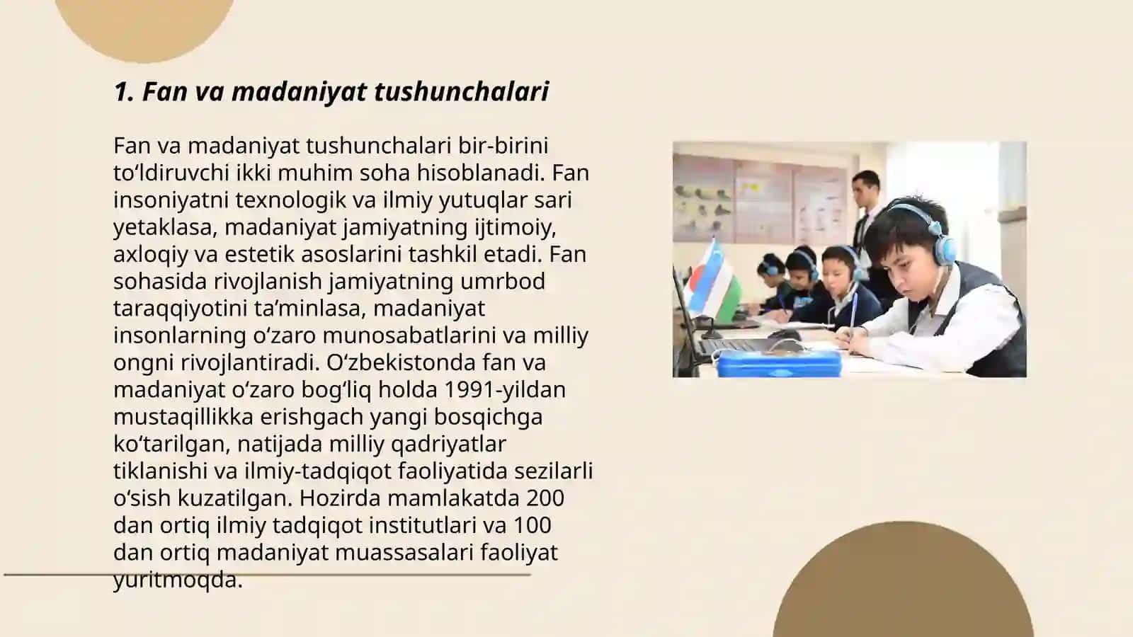 Fan va madaniyat. Ta'lim Sotsiologiyasining predmeti, ob'ekti va vazifalari 3