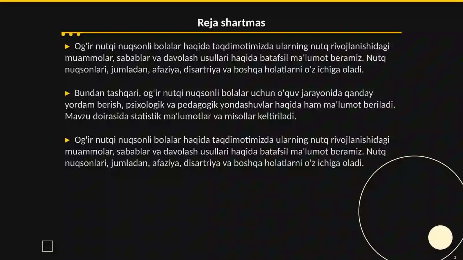 Og'ir nutqi nuqsonli bolalar 3