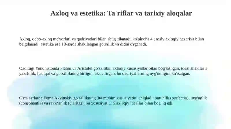 Axloq va estetika 3