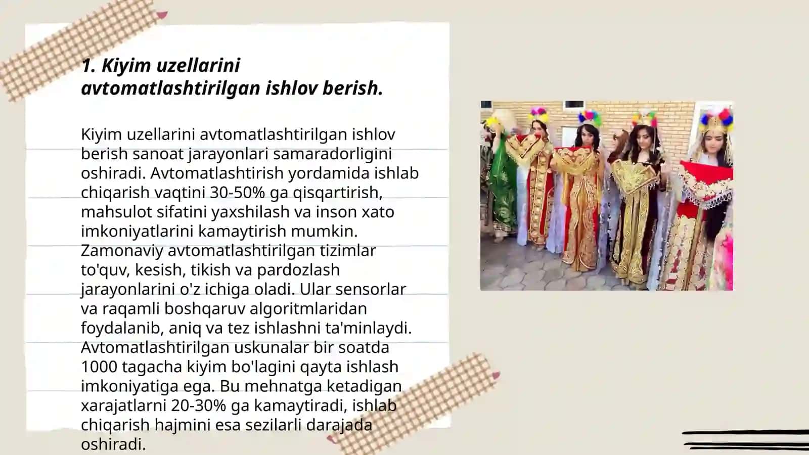Kiyim uzellariga ishlov beruvchi zamonaviy avtomatlar 3