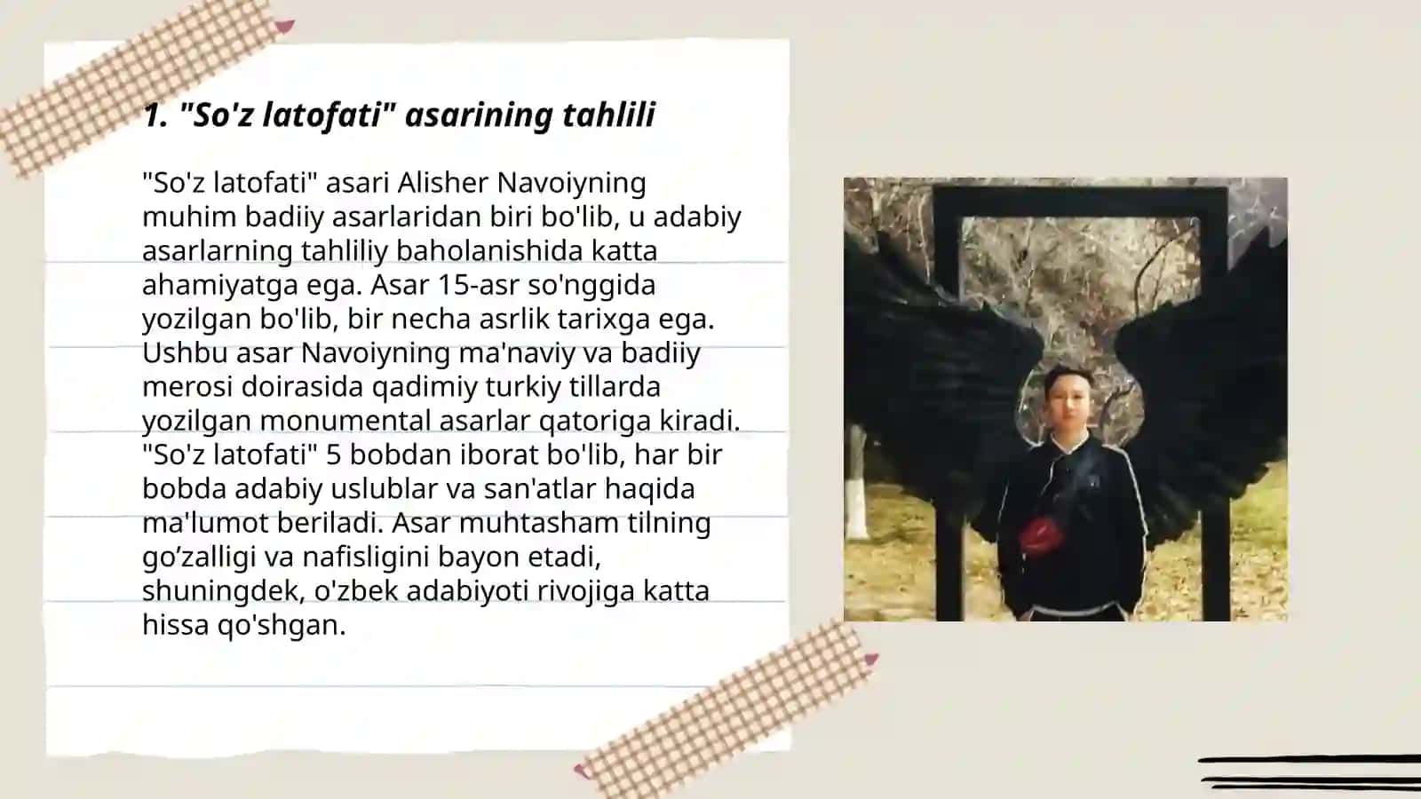 Erkin Vohidovning"So'z latofati"asari va badiiy ijod muammolari 3