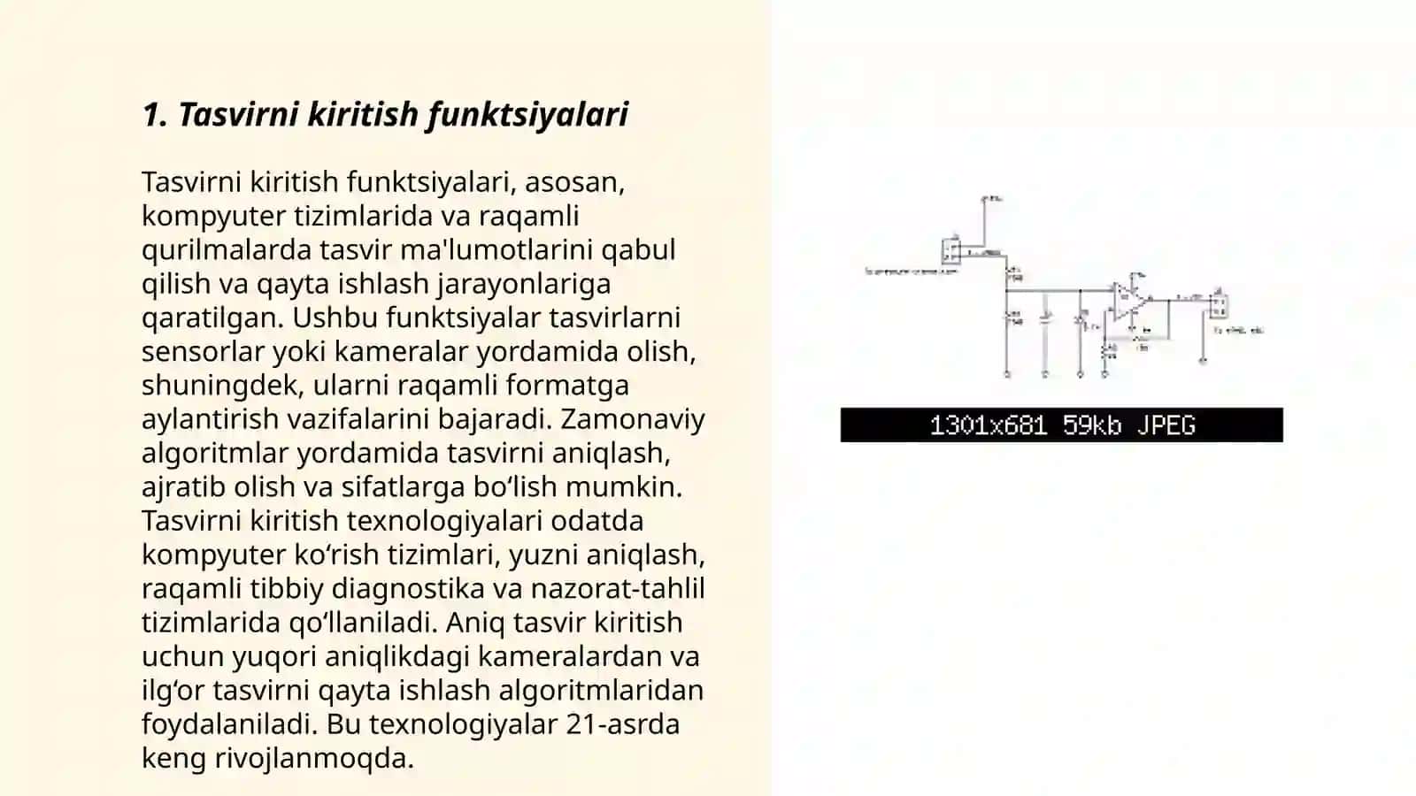 Tasvirni kiritish va chiqarish funksiyalari 3