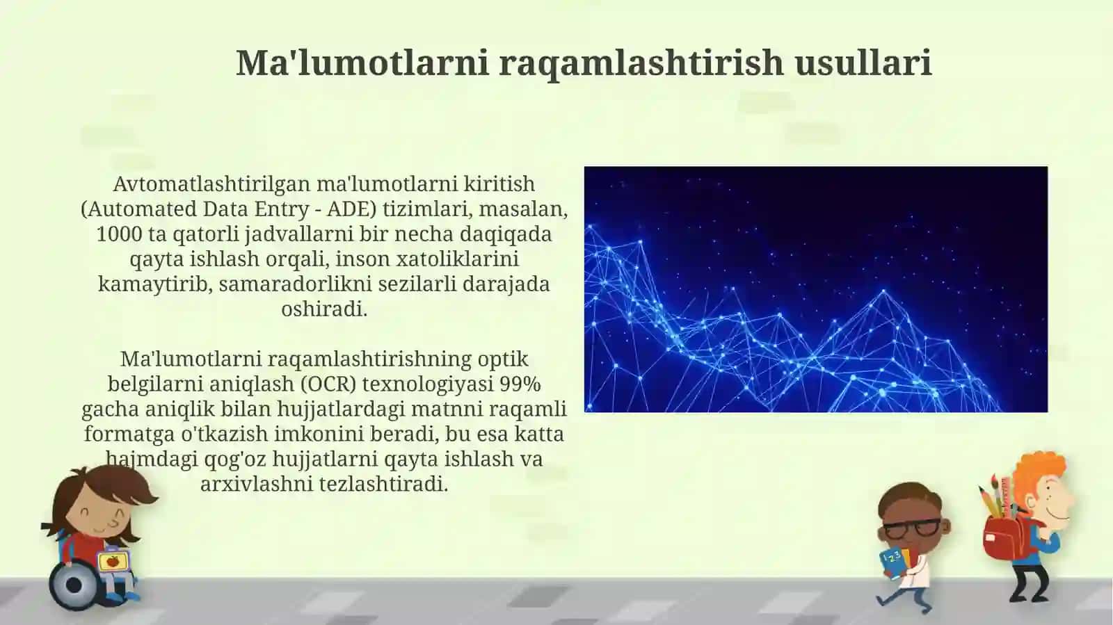 Ma'lumotlarni raqamli tarzga aylantirish (digitalizatsiya) 3