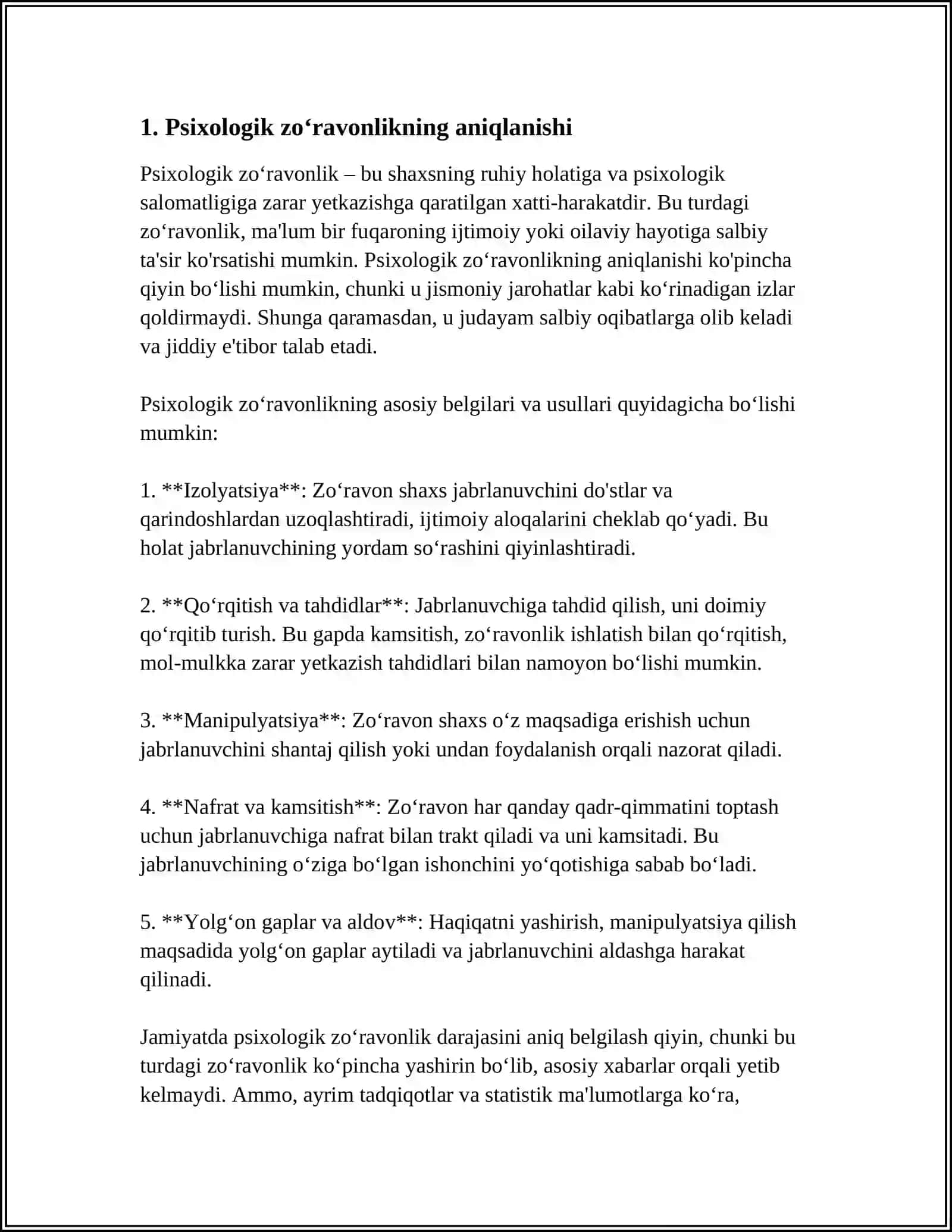 PSIXOLOGIK ZORAVONLIK VA UNING TA'SIRI MAVZUSIDA MAQOLA 3