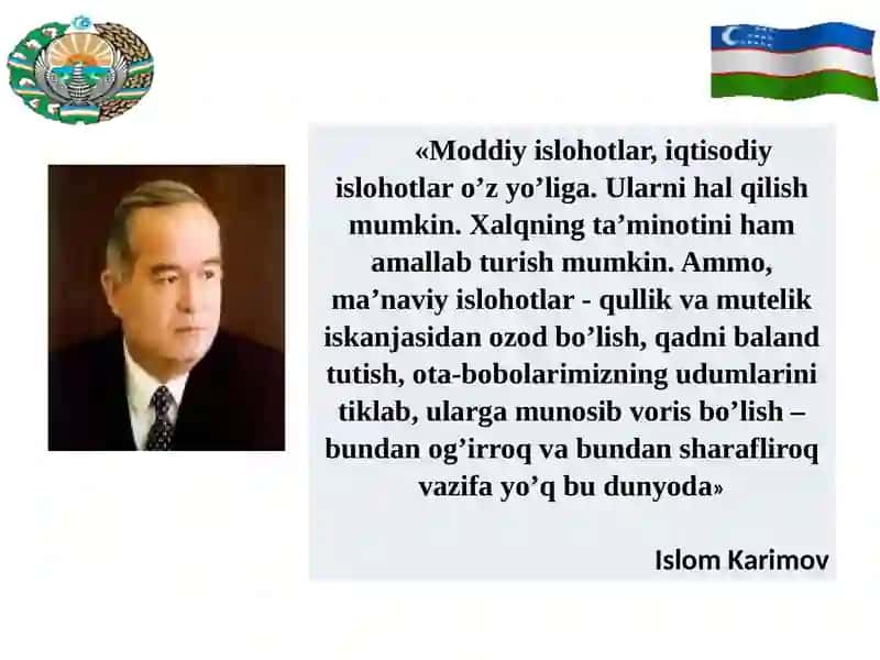 MUSTAQILLIK YILLARIDA O‘ZBEKISTONNING MA’NAVIY VA MADANIY TARAQQIYOTI 3