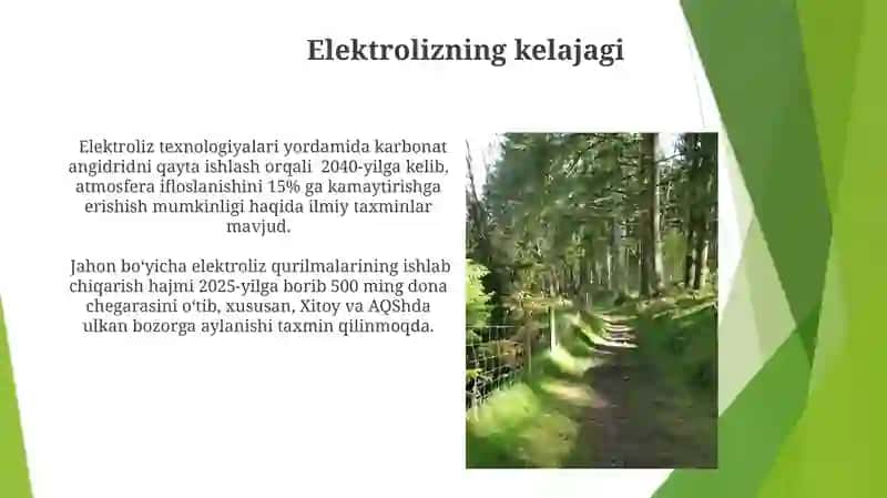 Elektrolizning ahamiyati 3