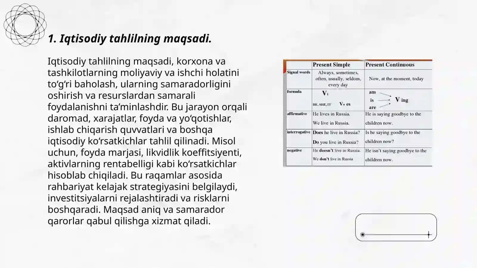 Iqtisodiy tahlil fanining vazifalari 3