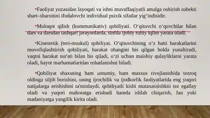 Kasbiy faoliyat va kasbiy qobiliyatlar 3