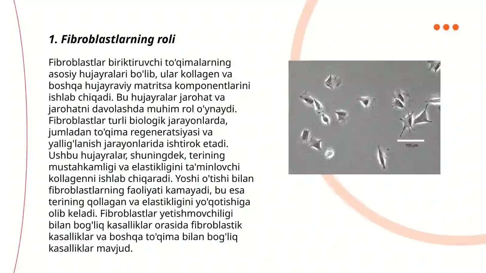 Fibroblastning jarohatini bitishi va hosil bolishi 3