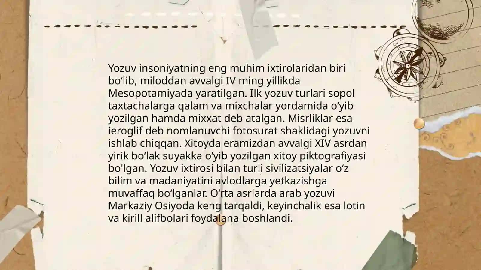 Yozuv va uning turlari 3