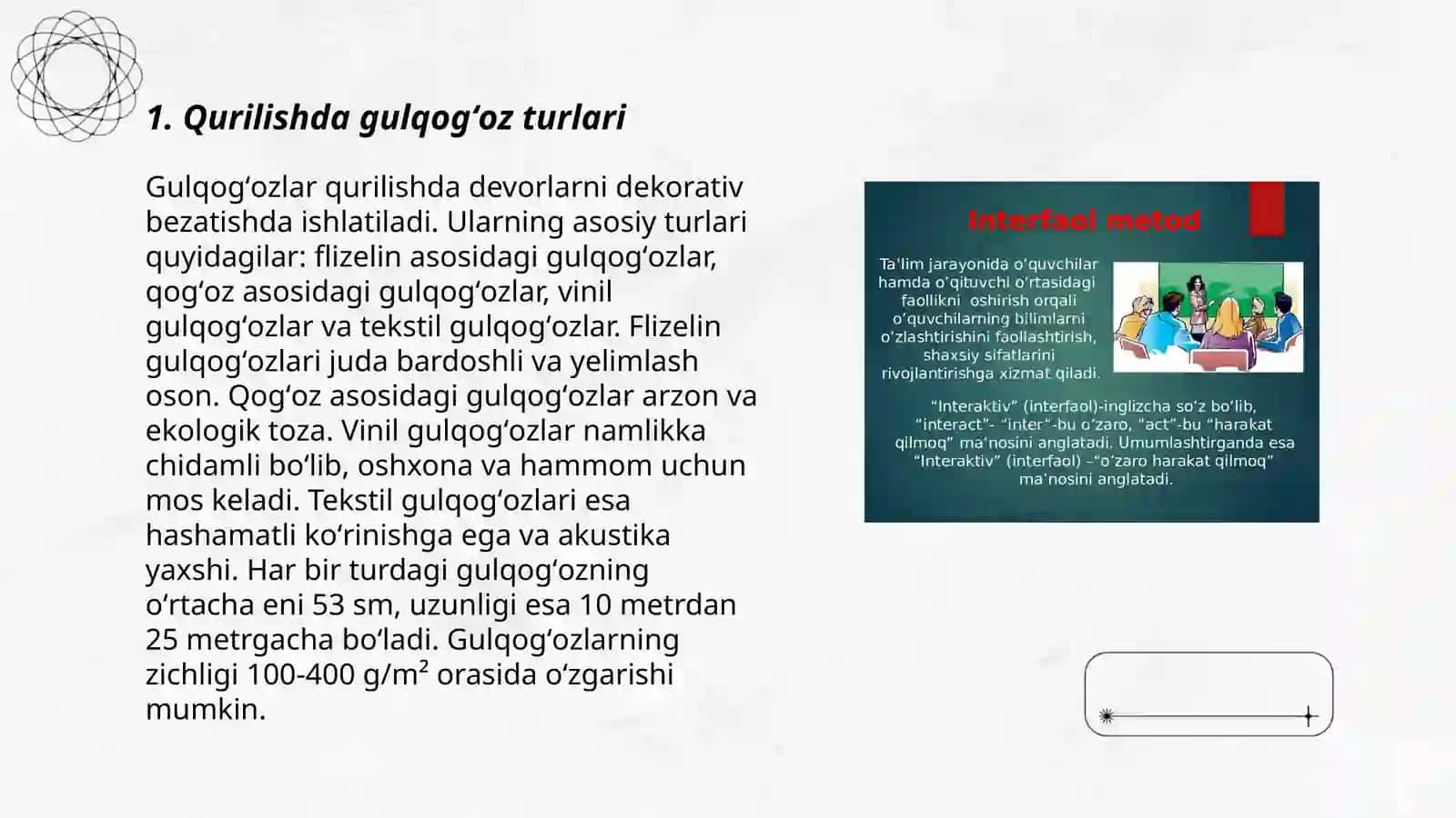 Qurilishda gulqogʻozlar haqida maʼlumot 3