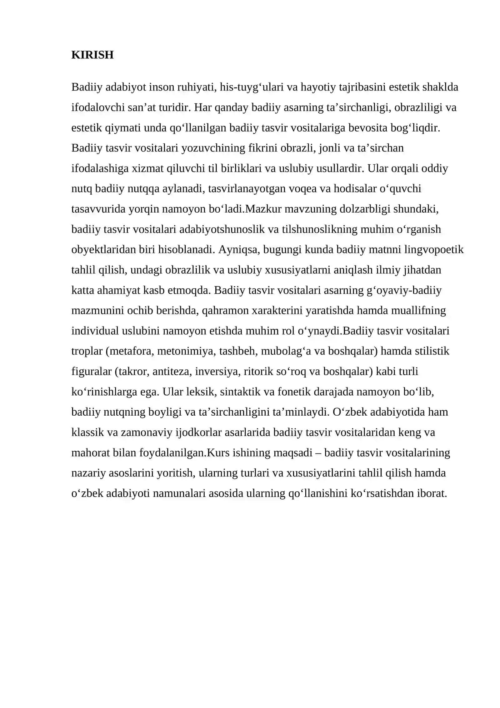 O‘zbek tili (sirtqi) ta'lim yo'nalishi 22/04-guruxi talabasi 3