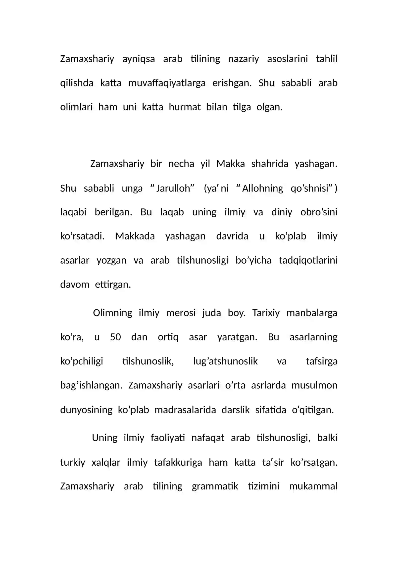Mahmud Zamaxshariyning lingvistik merosi 3