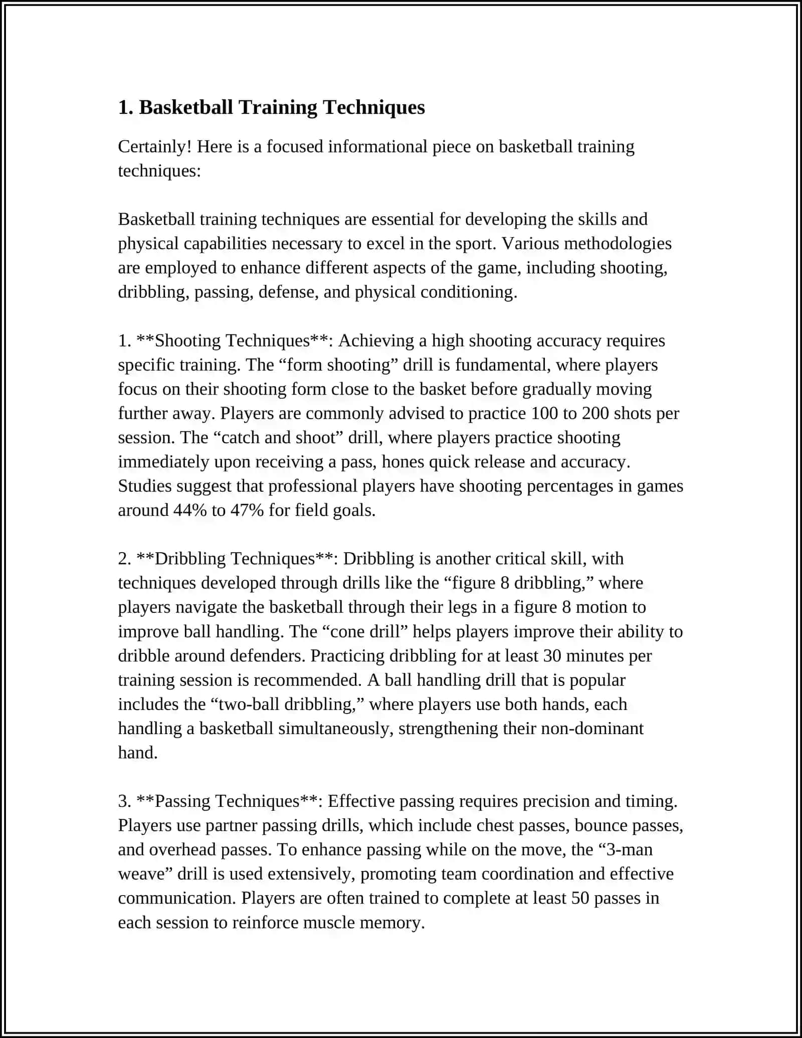 Basketball Training Techniques 3