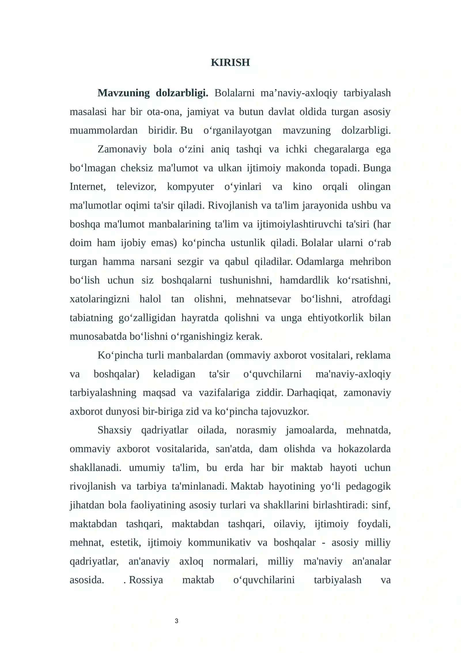 MA'NAVIY AXLOQIY TARBIYANI AMALGA OSHIRISHDA MILLIY QADIRYATLARNI O‘RNI 3