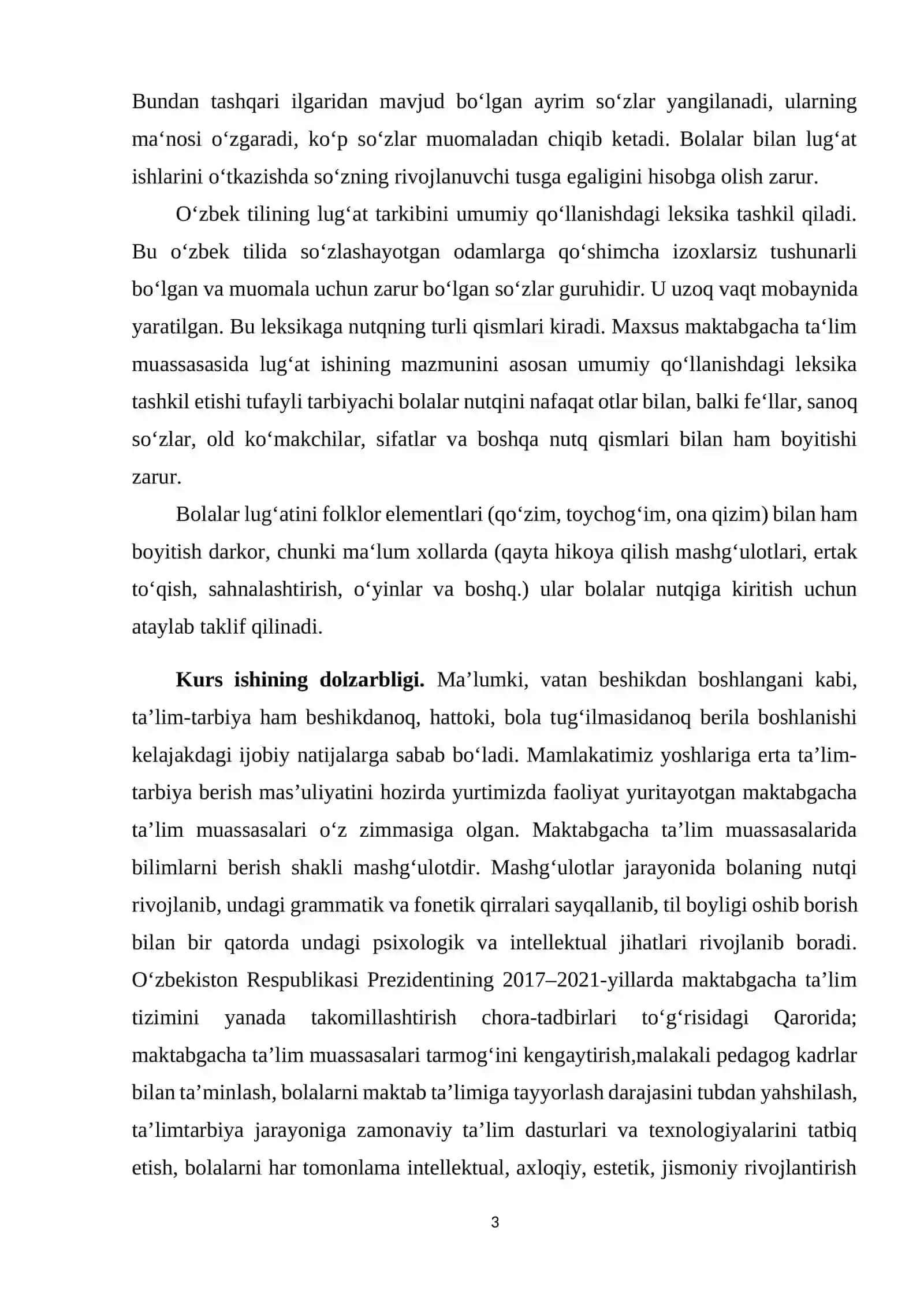 Maxsus bolalar bog'chasida lug'at ishi metodikasi 3