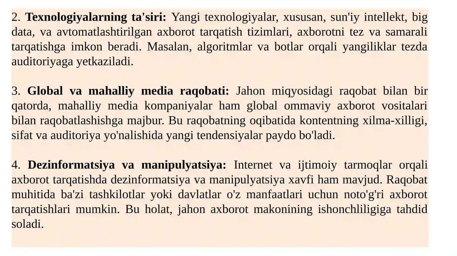 Jahon MEDIA VA AXBOROT MAKONIDA RAQOBAT MUHITI 3