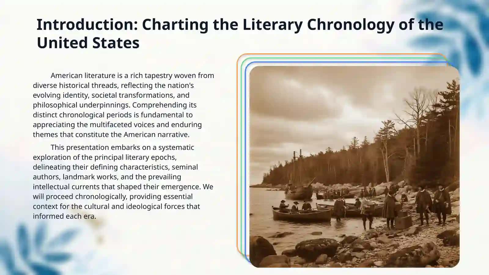 American literary periods and its leading trends. 3