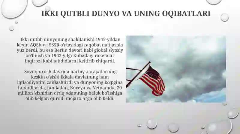 Ikkinchi jahon urushidan keyingi yillardagi AQSh va SSSRning harbiy qurollanishi 3