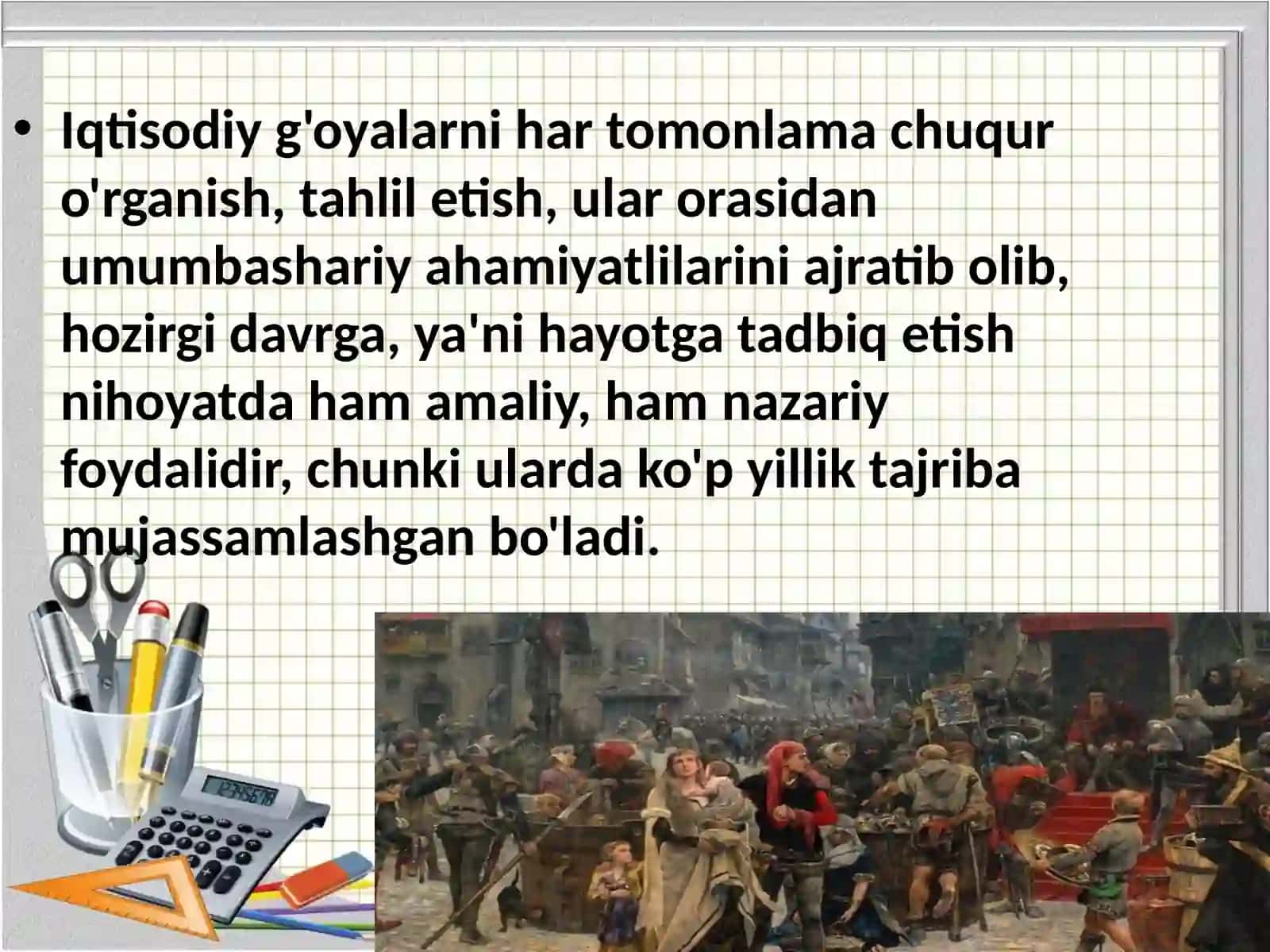 «Iqtisodiy ta'limotlar tarixi»  fanining predmeti va uslubi 3