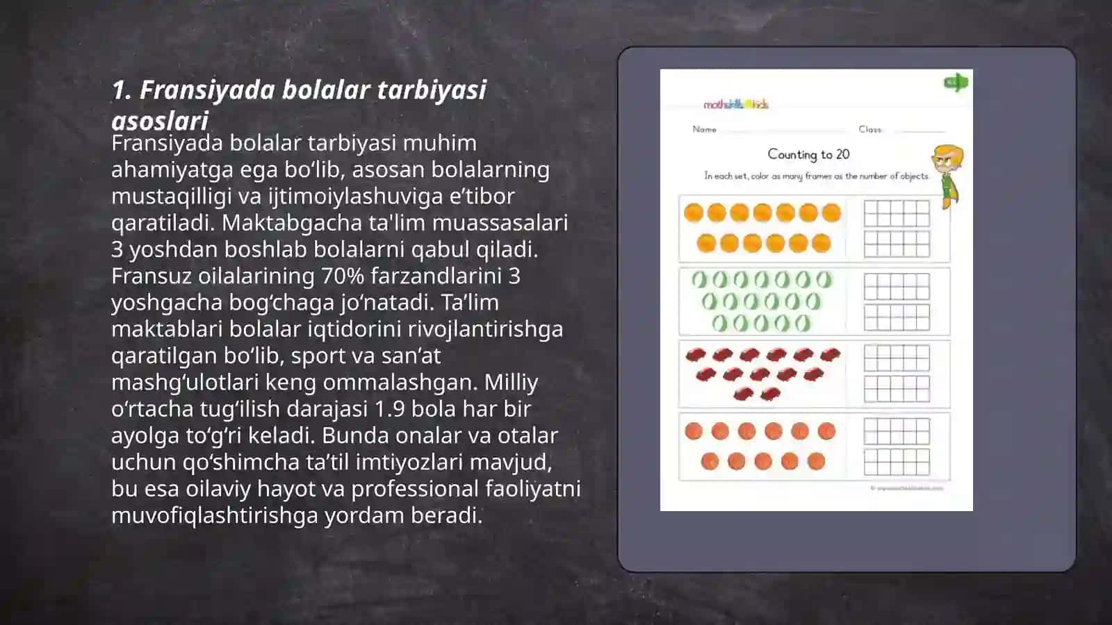 Fransiyada bolalar tarbiyasi 3