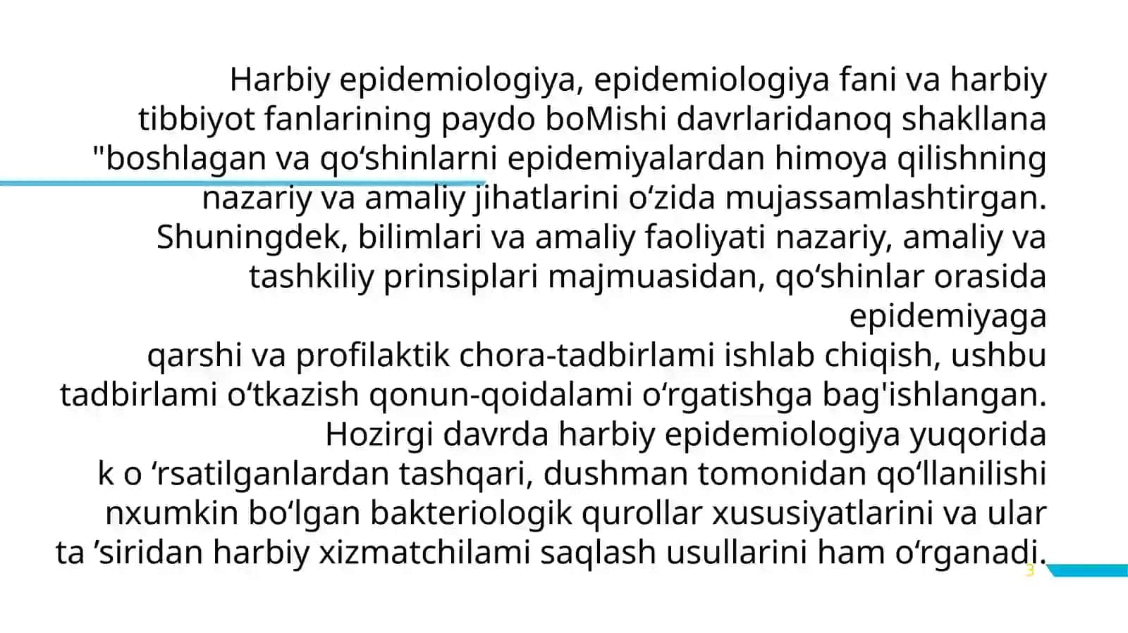Harbiy epidemiologiya fani va uning bo'limlari, vazifalari 3