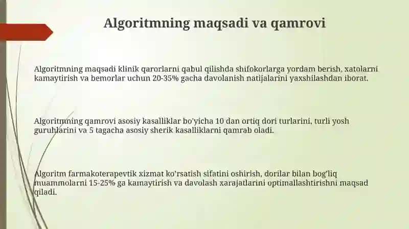 Dorilar buyurish algoritmi 3