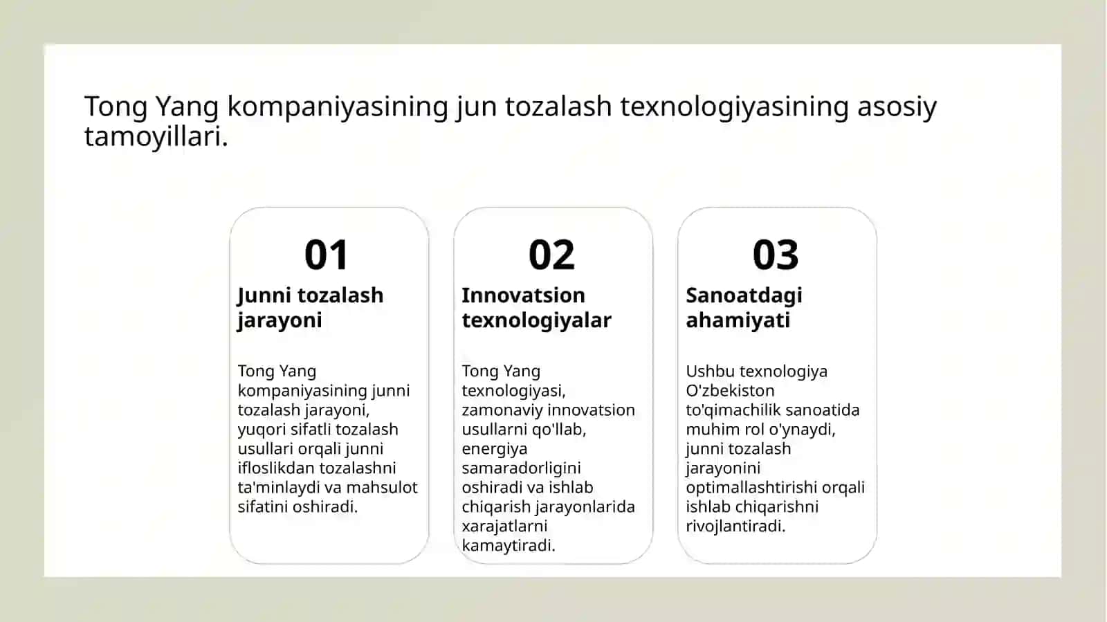 Tong Yang firmasining jun tozalash mashinasi 3