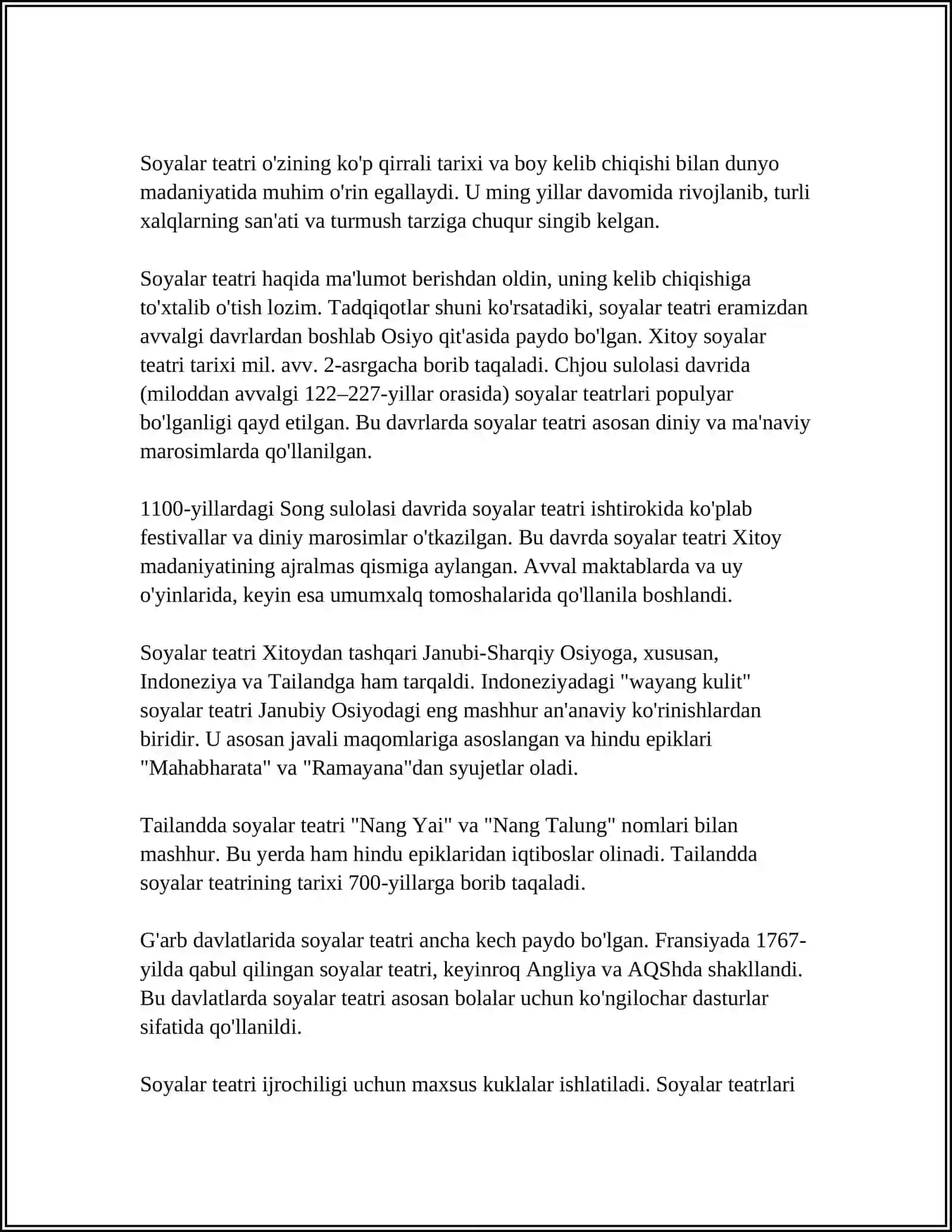 MTT DA TURLI YOSH GURUHLARIDA SOYA TEATRINI TASHKIL QILISH MAZMUNI 3