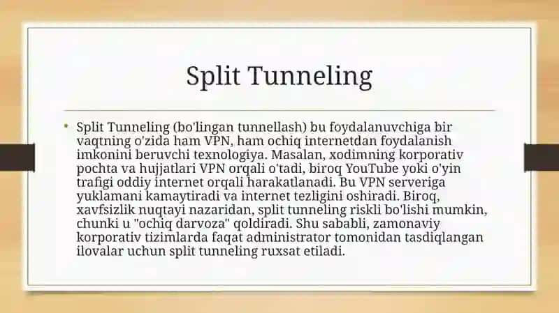 Himoyalangan virtual xususiy tarmoqlar VPN virtual private network 3