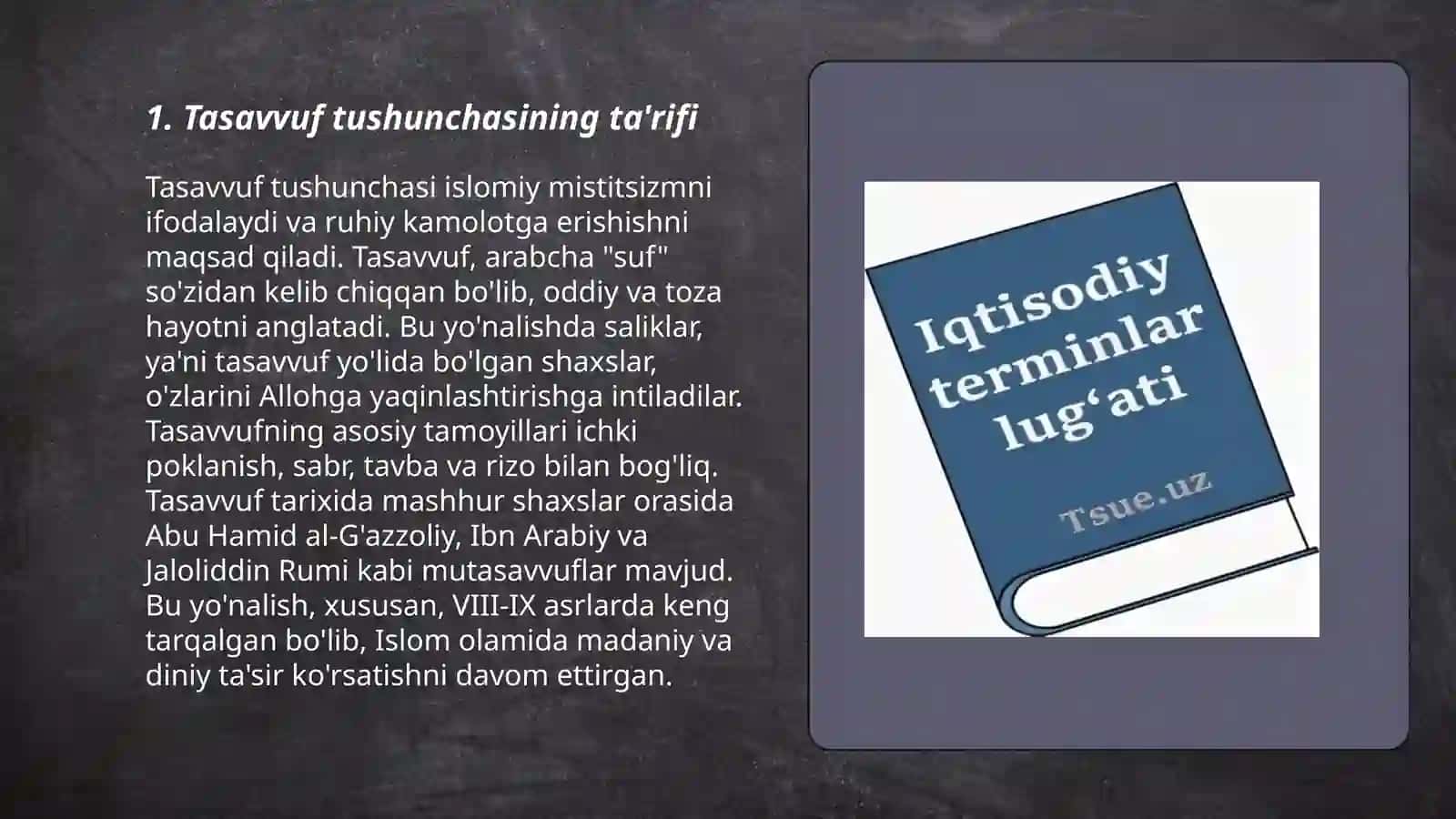 Tasavvuf tushunchasi va uning mohiyati 3