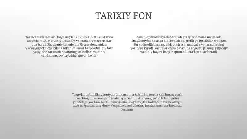 Shayboniylar Davrida Epigrafikasi 3