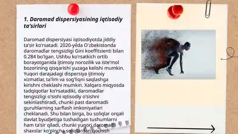 Daromad dispersiyasi 3