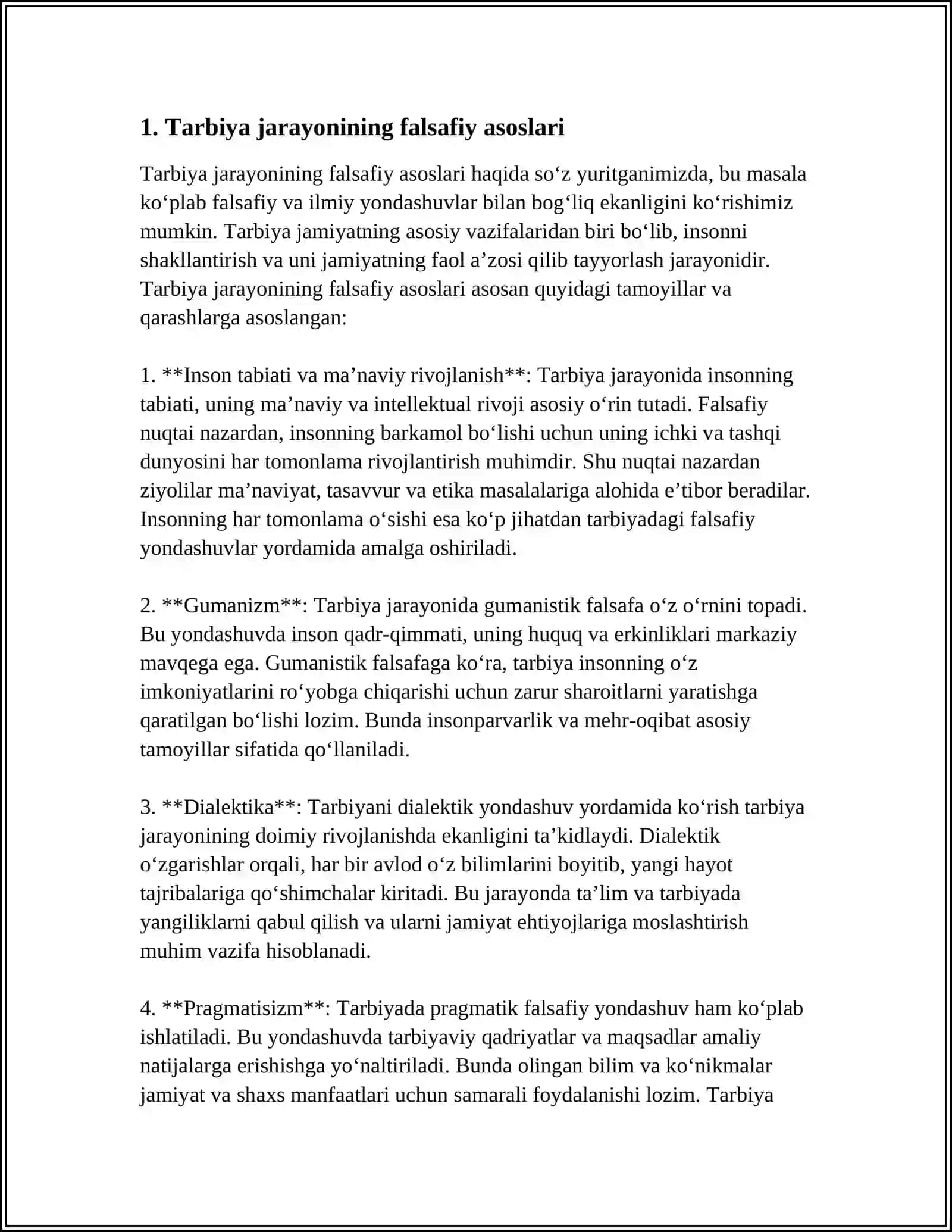TARBIYA JARAYONINING OʻZIGA XOS XUSUSIYATLARI 3
