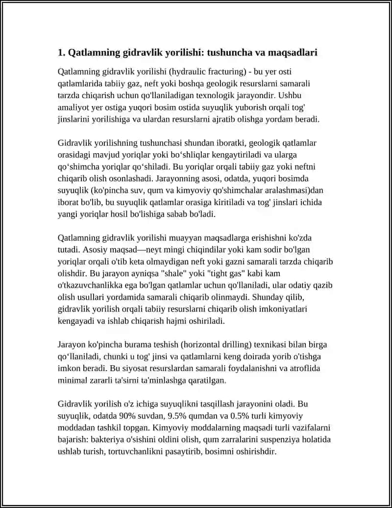 QATLAMNING GIDRAVLIK YORILISHI 3