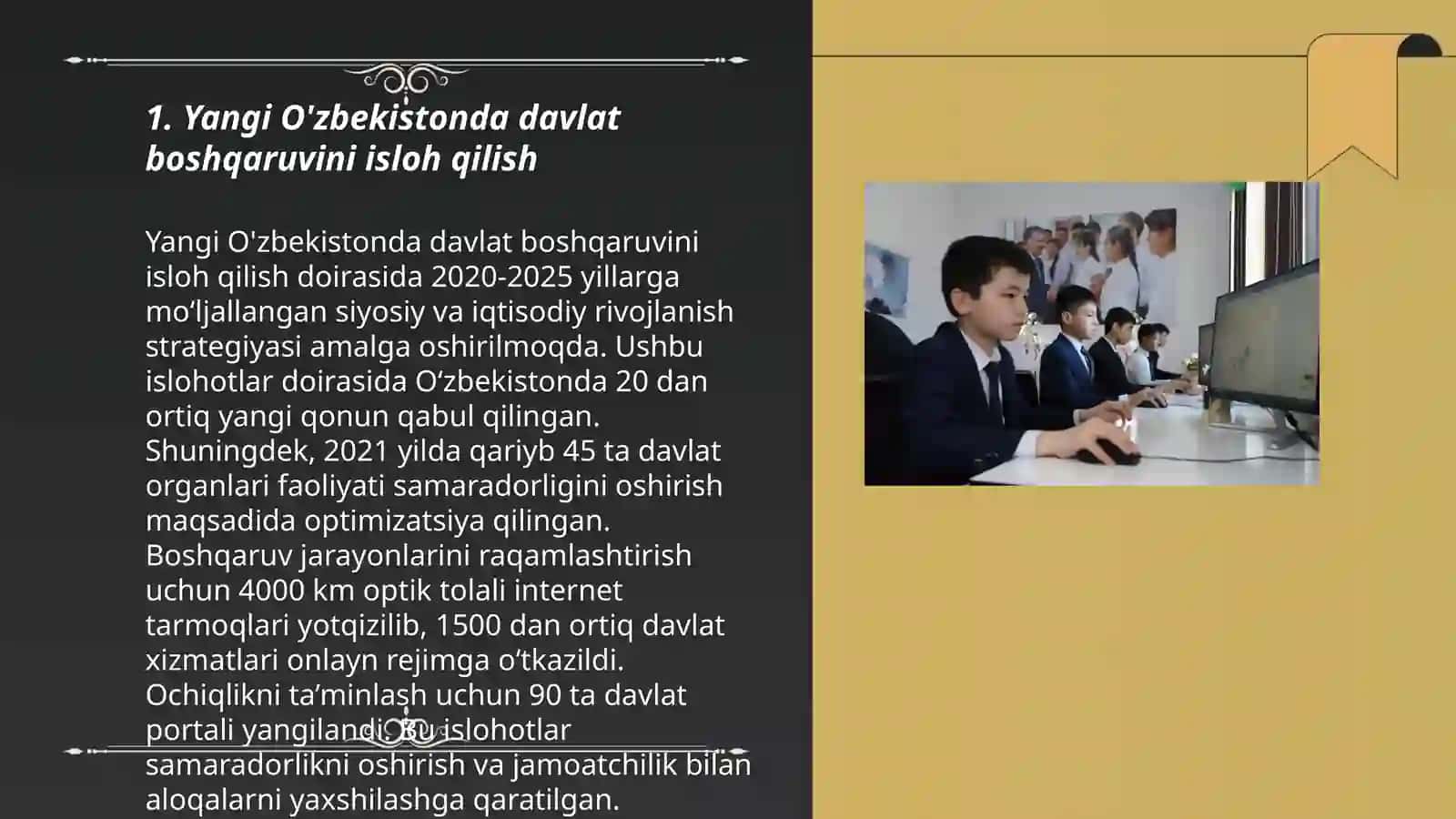 Yangi O'zbekistonda Prezident rahbarligi Sh.M.Mirziyoyev 3