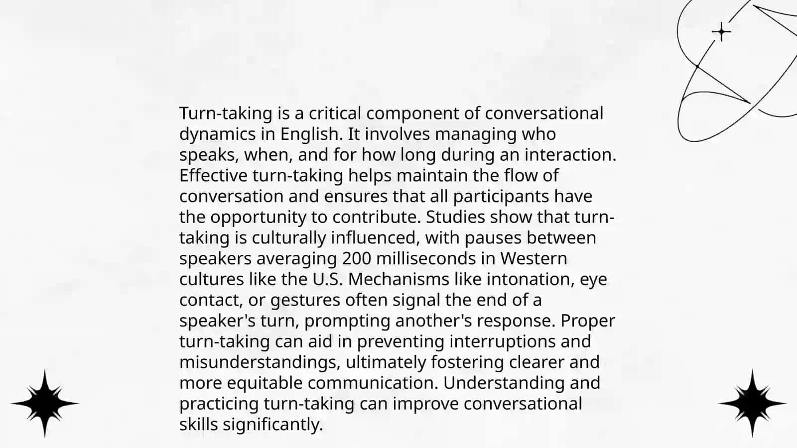 Conversational rules in the English language 3