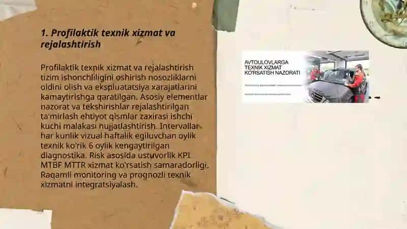 Tizimga texnik xizmat kòrsatish strategiyasi 3