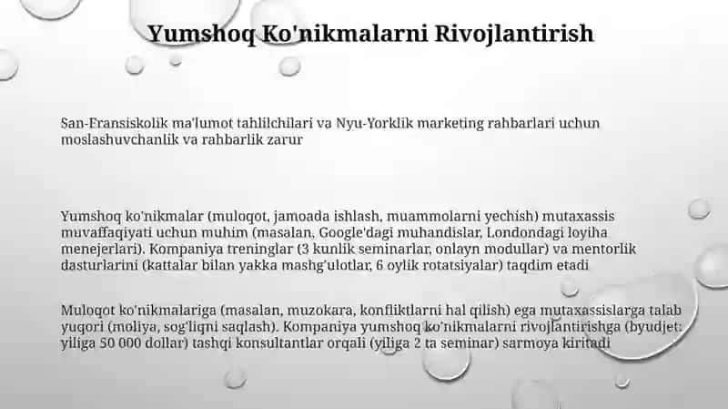 Kompaniya Trening va Rivojlantirish Dasturlari 3