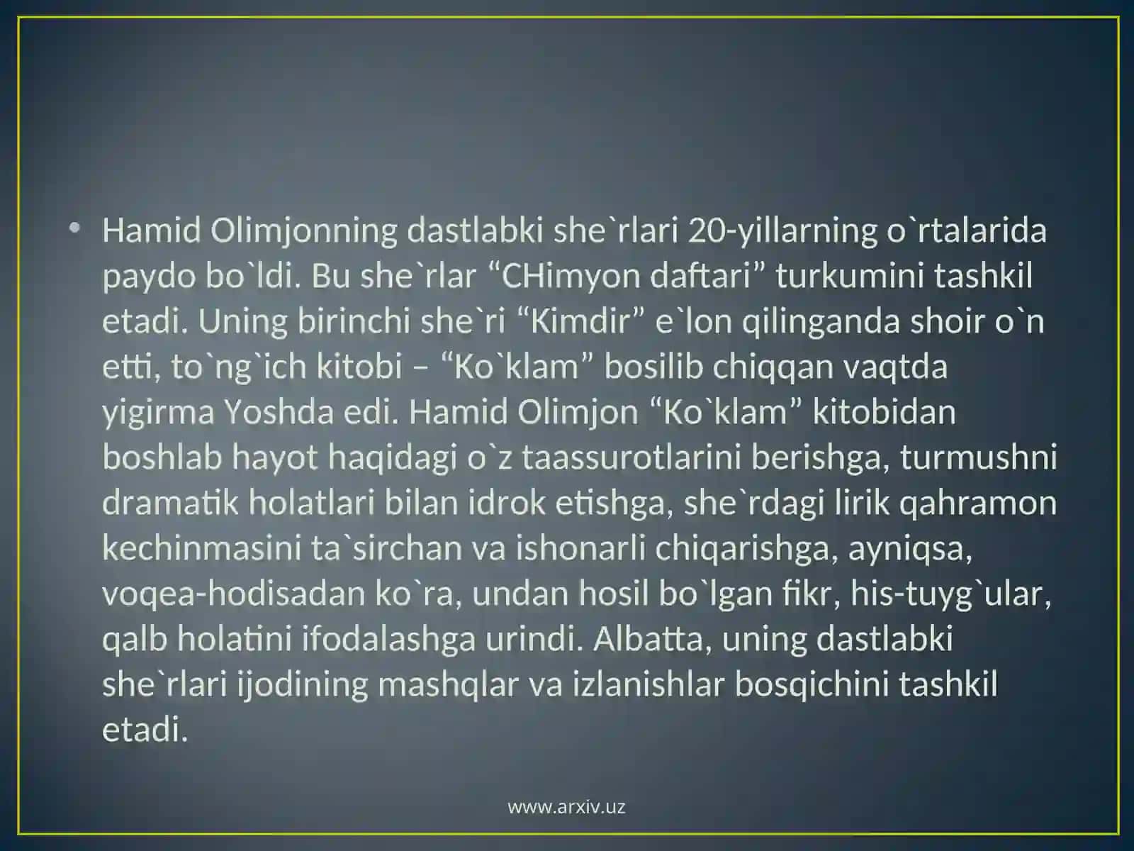 Hаmid Olimjon 3