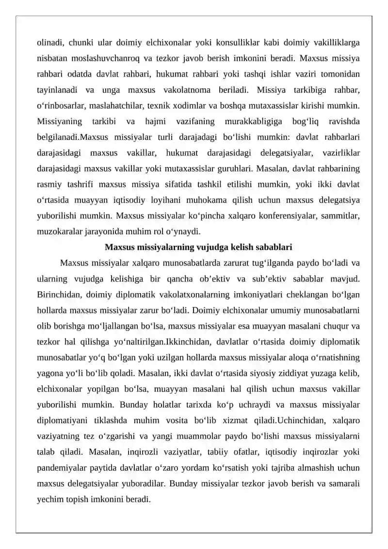 Maxsus missiyalar tushunchasi va maqomi 3