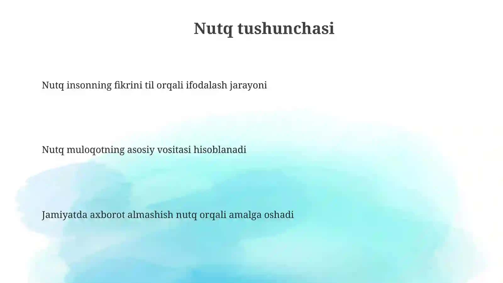 Nutqning turlari 3