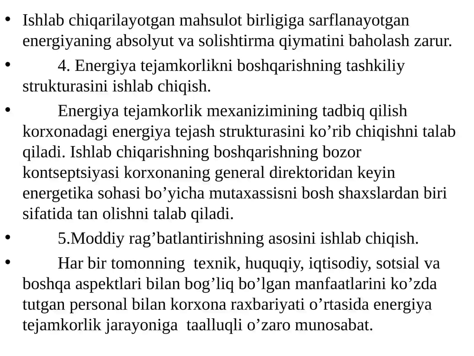 Sanoat korxonasida energiya tejashning asosiy tamoyillari 3