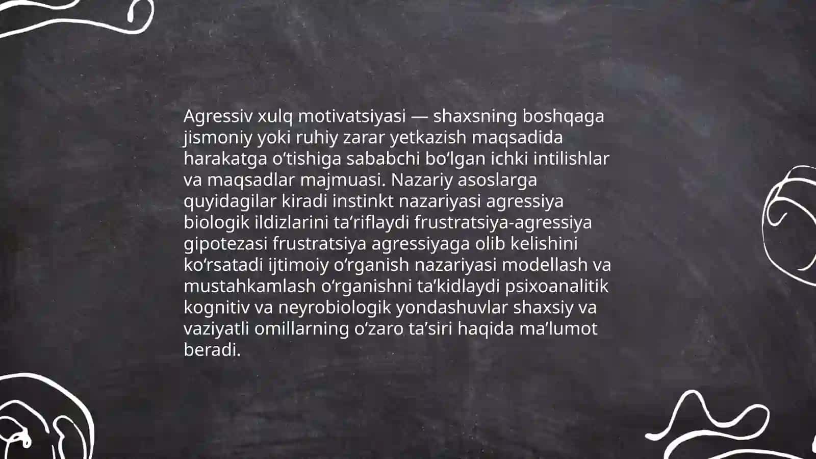 Agressiv xulq motivatsiyasi - Firdavs Mamaroziqov 3